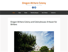 Tablet Screenshot of oregonwriterscolony.org